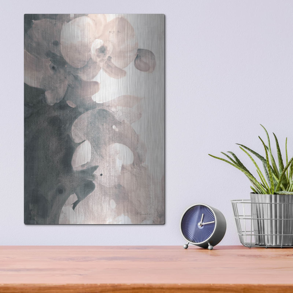 'Orchid Splendor 2 Blush' by Albena Hristova – Metal Wall Art, 12x16 room view