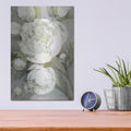 'Favorite White Peonies' by Albena Hristova – Metal Wall Art, 12x16 room view