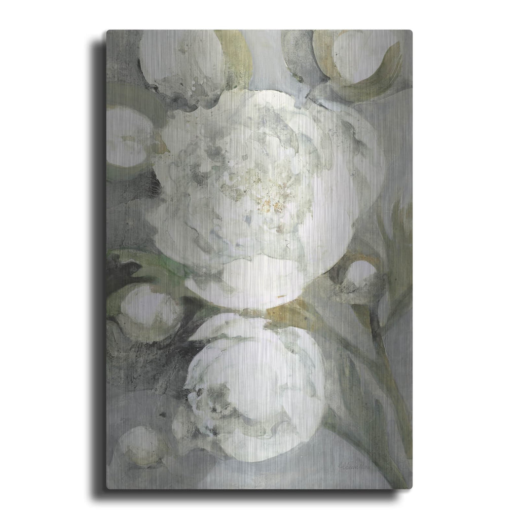 'Favorite White Peonies' by Albena Hristova – Metal Wall Art