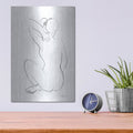 'Nude Sketch 1' by Albena Hristova – Metal Wall Art, 12x16 room view