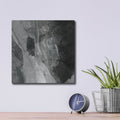 'Rocky Ravine Bw' by Albena Hristova – Metal Wall Art, 12x12 room view