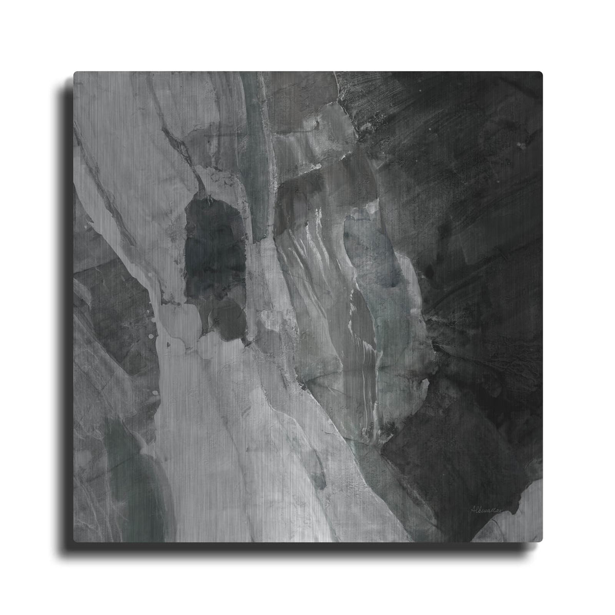 'Rocky Ravine Bw' by Albena Hristova – Metal Wall Art