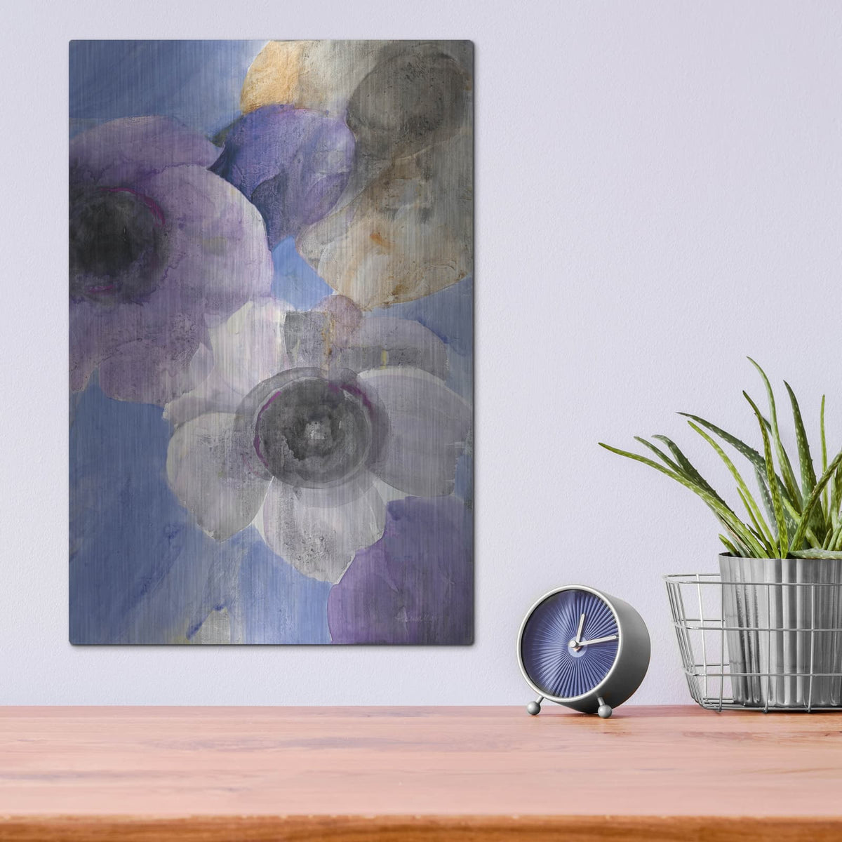 'Bright Floral 2' by Albena Hristova – Metal Wall Art, 12x16 room view