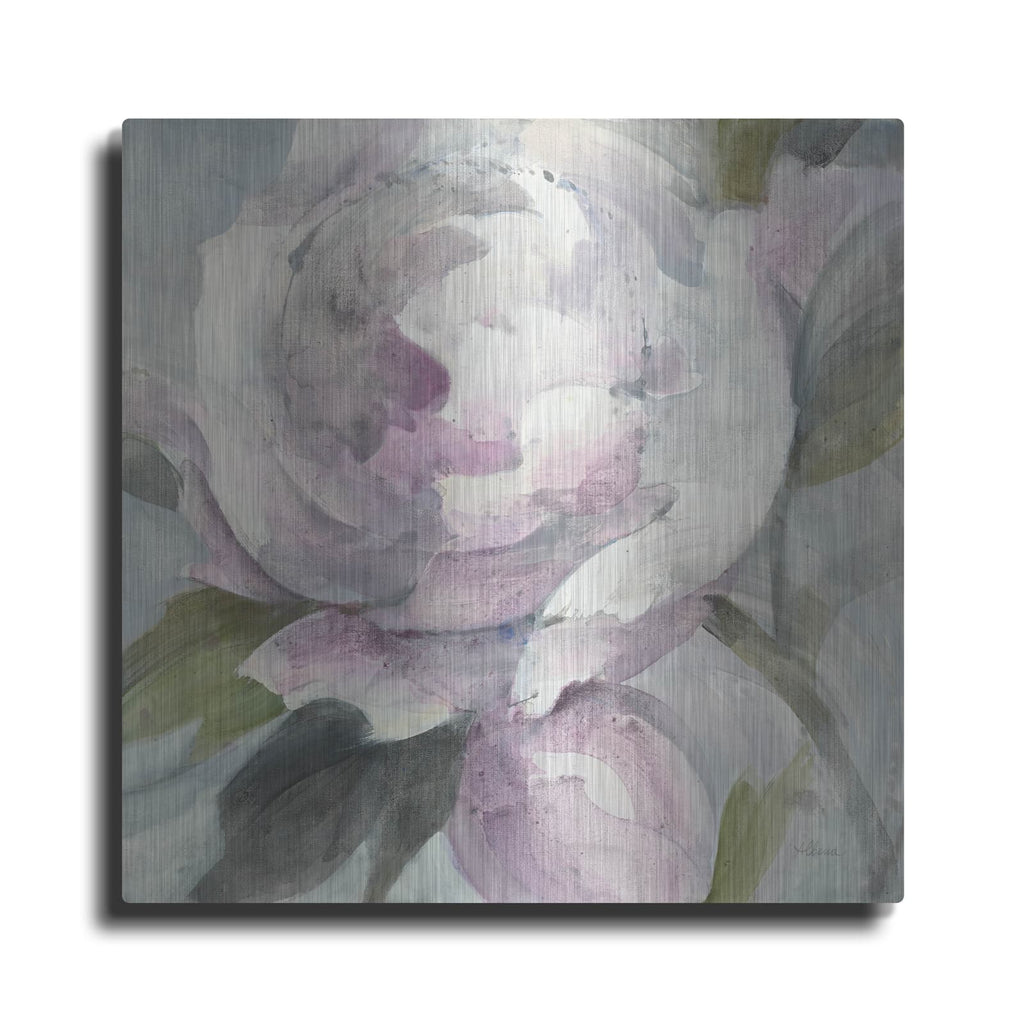 'Twilight Peony' by Albena Hristova – Metal Wall Art