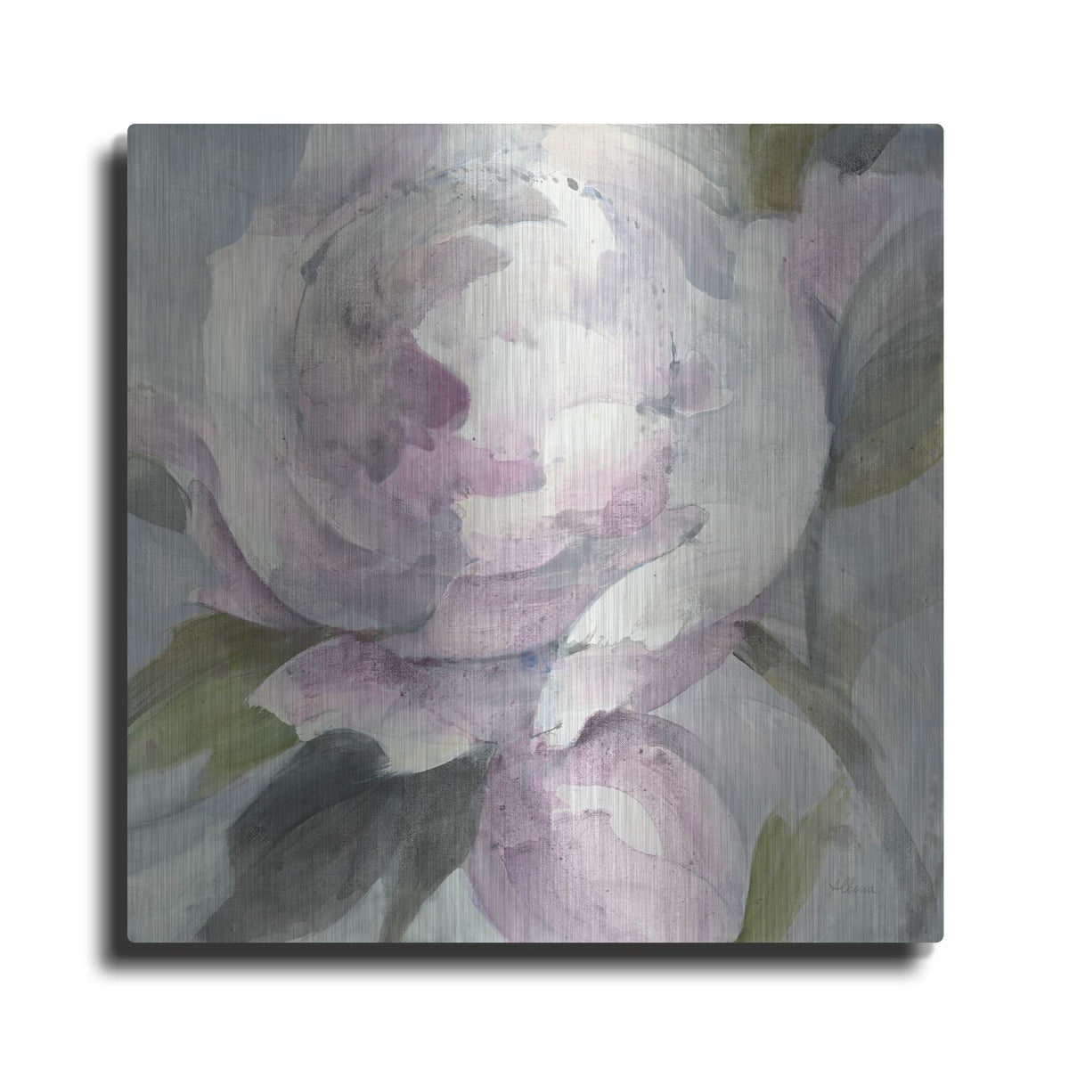 'Twilight Peony' by Albena Hristova – Metal Wall Art