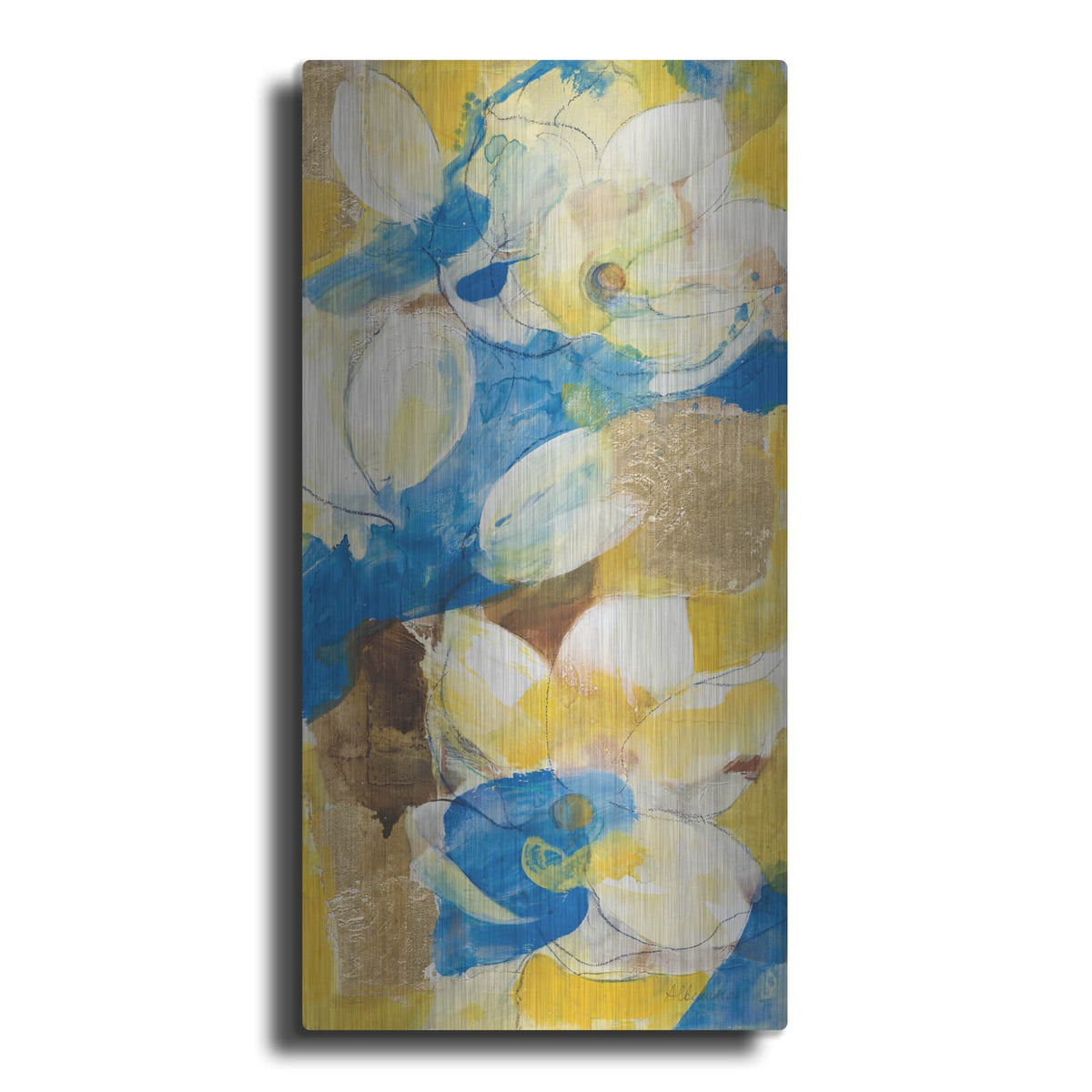 'Golden Trellis 2' by Albena Hristova – Metal Wall Art