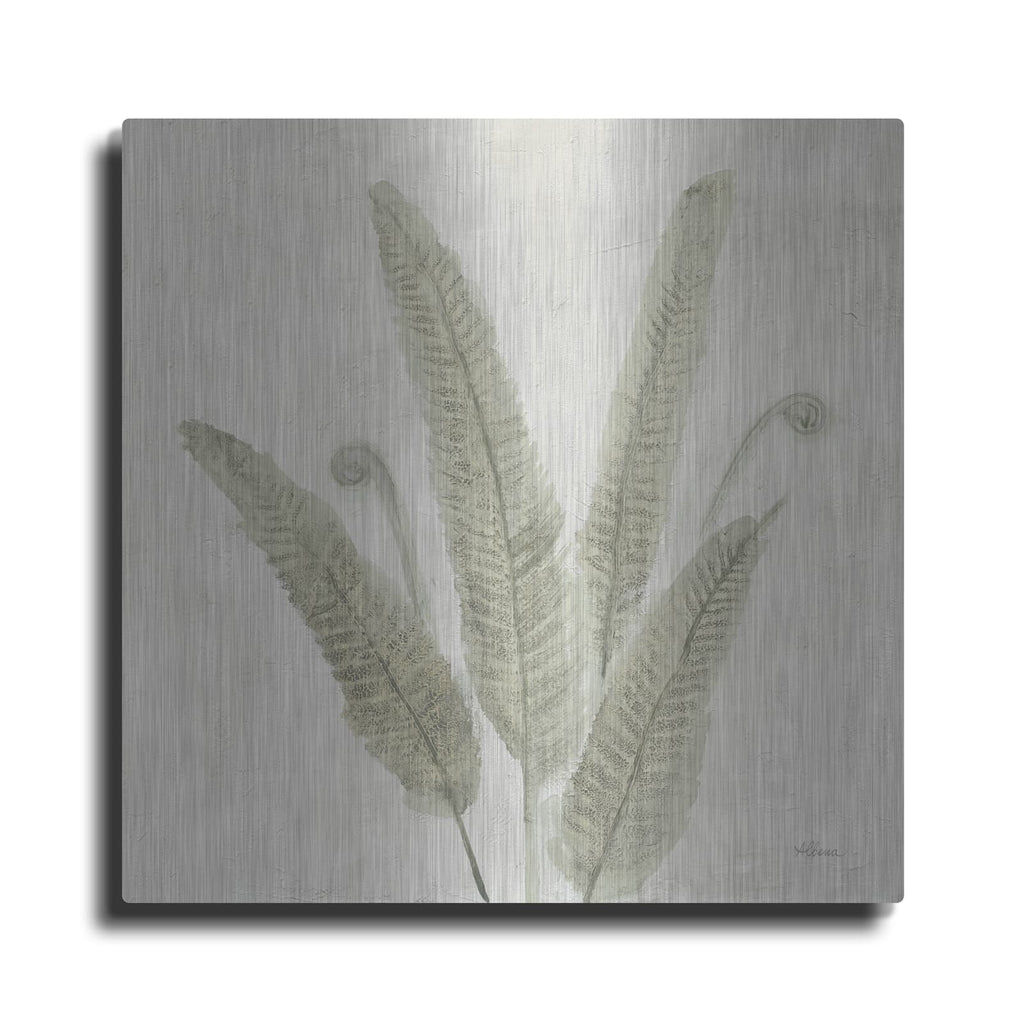 'Watercolor Forest Ferns 2 V2' by Albena Hristova – Metal Wall Art