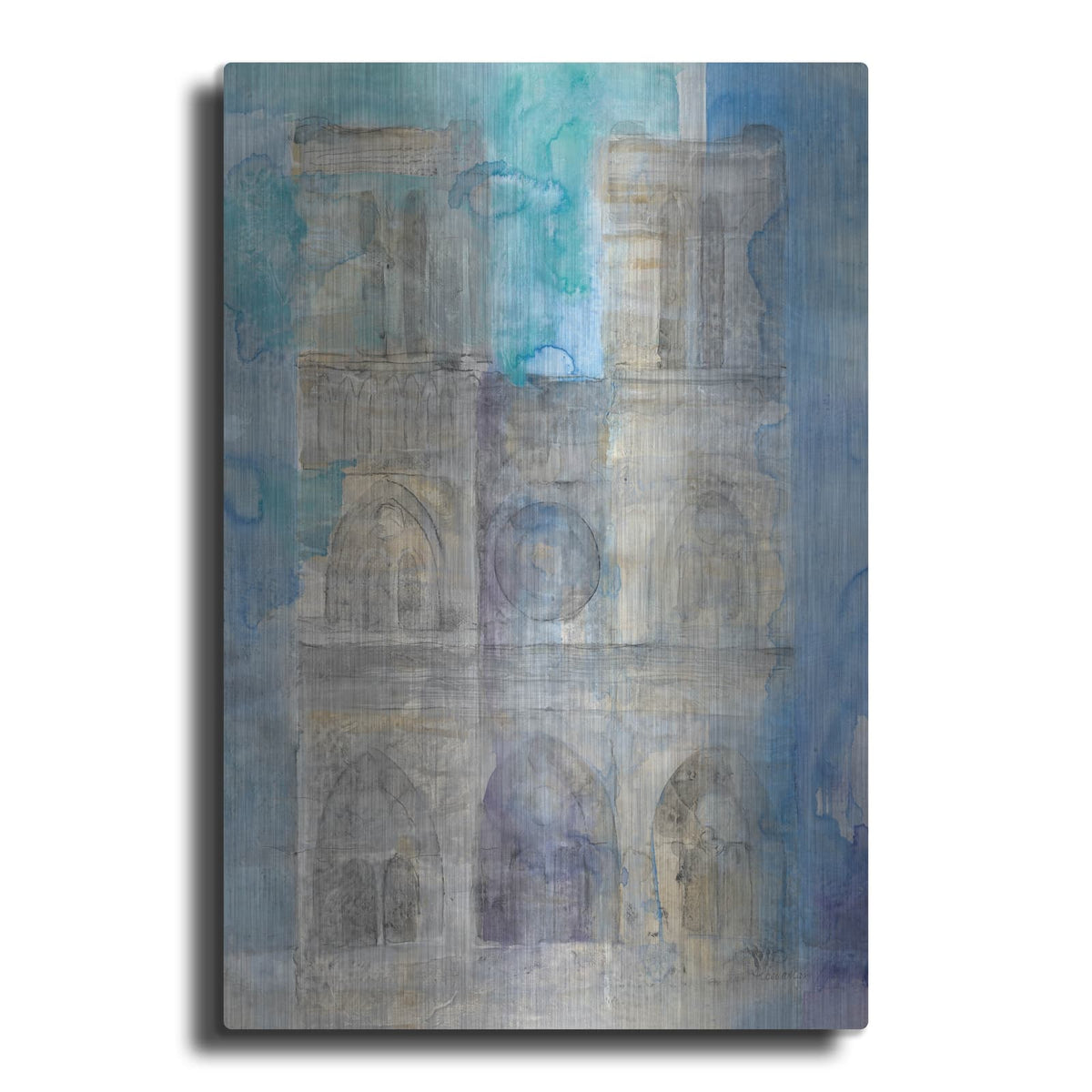 'Paris At Dusk 1' by Albena Hristova – Metal Wall Art