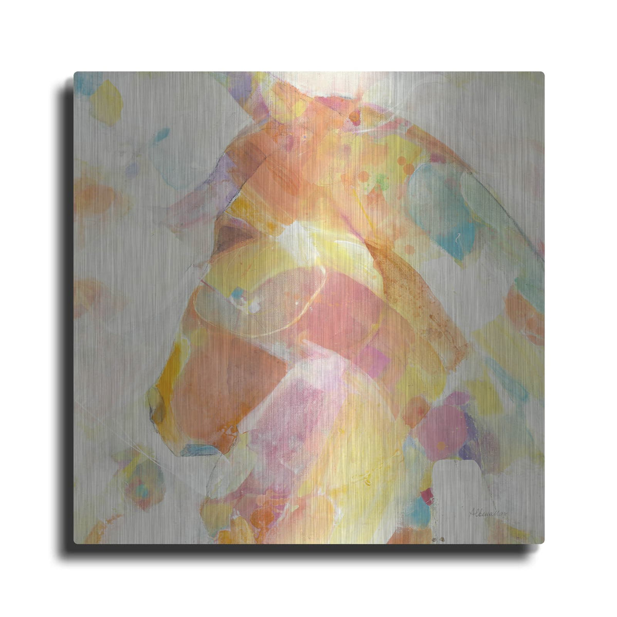 'Kaleidoscope Horse 2' by Albena Hristova – Metal Wall Art