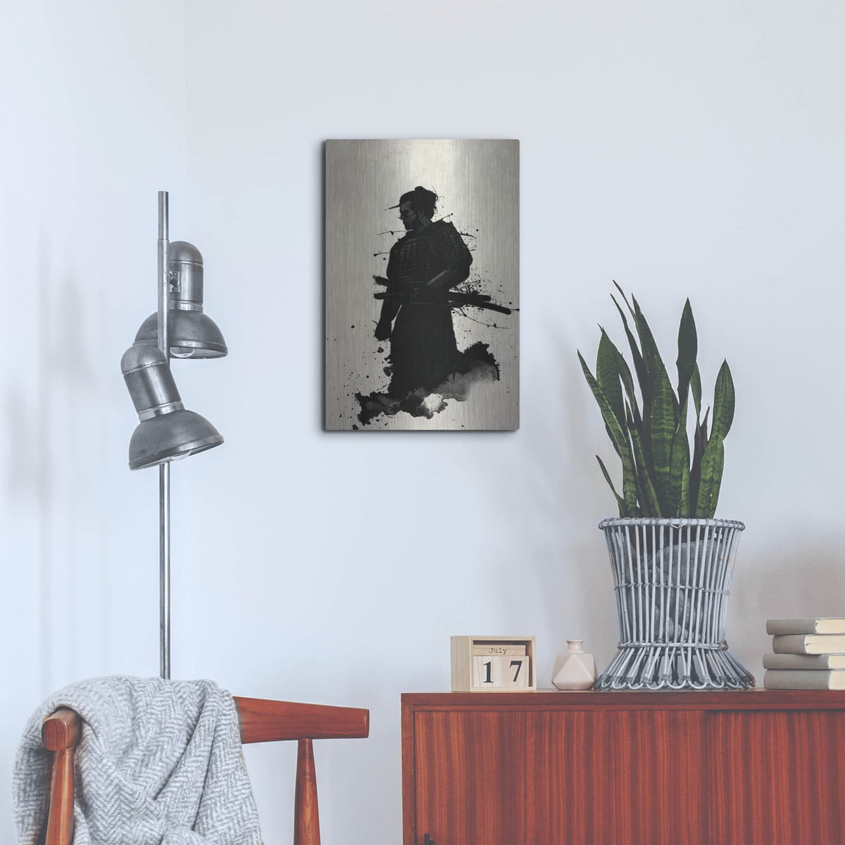 'Samurai' by Nicklas Gustafsson – Metal Wall Art, 16x24 room view