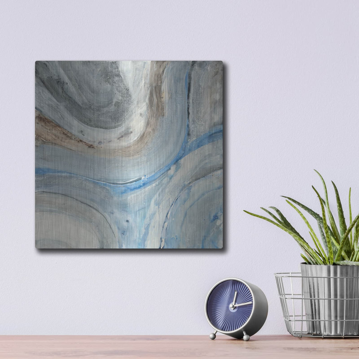 'Estuary' by Albena Hristova – Metal Wall Art, 12x12 room view