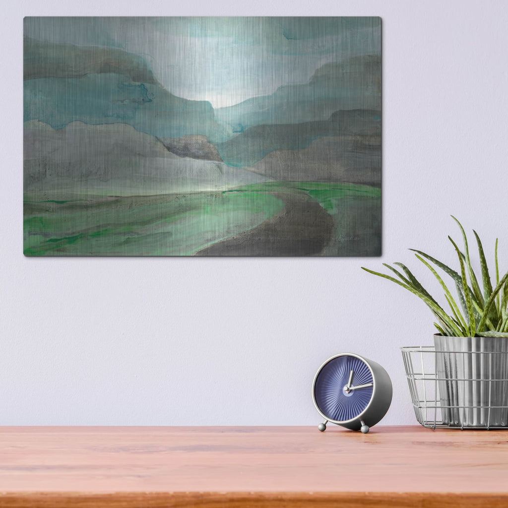 'Misted Valley' by Albena Hristova – Metal Wall Art, 16x12 room view