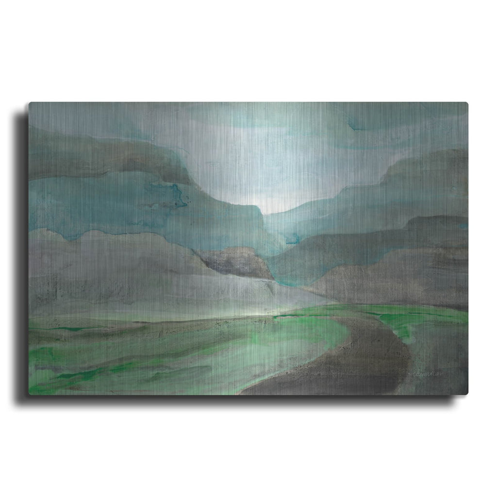 'Misted Valley' by Albena Hristova – Metal Wall Art