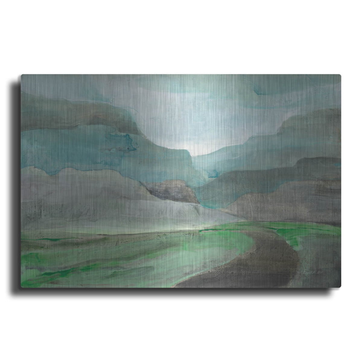 'Misted Valley' by Albena Hristova – Metal Wall Art
