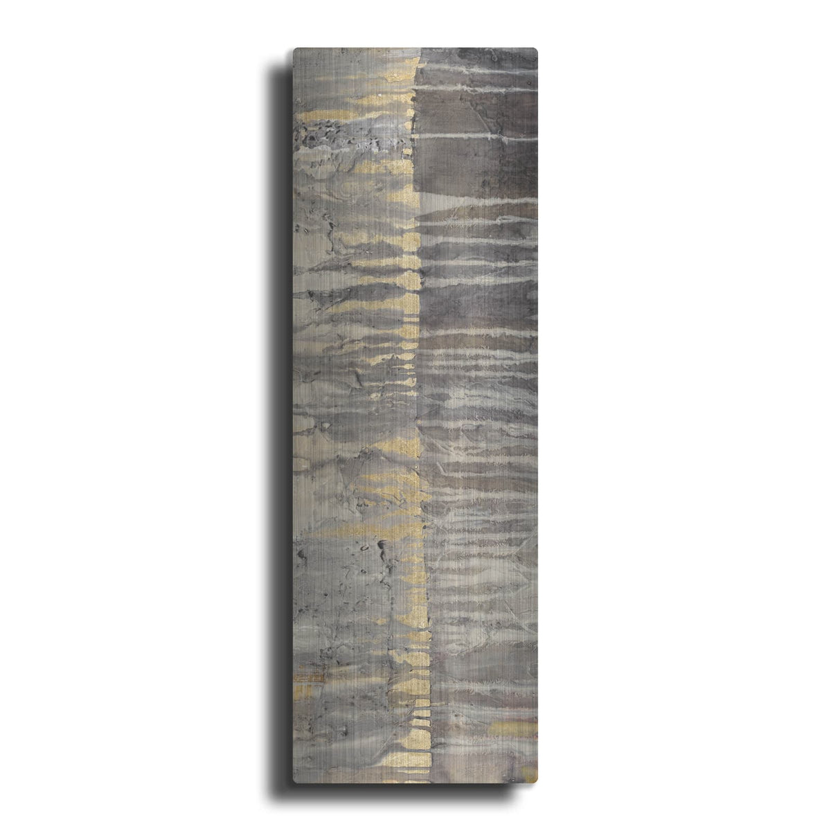 'Tectonic 2 Gold' by Albena Hristova – Metal Wall Art