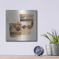 'Desert Still Life 3 Navy' by Albena Hristova – Metal Wall Art, 12x12 room view