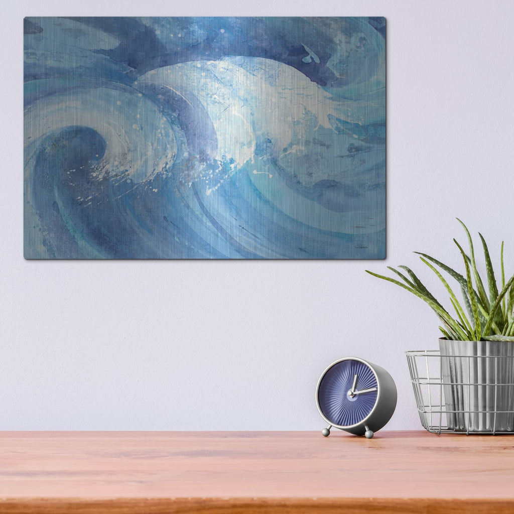 '25002 - The Big Wave Crop' by Albena Hristova – Metal Wall Art, 16x12 room view