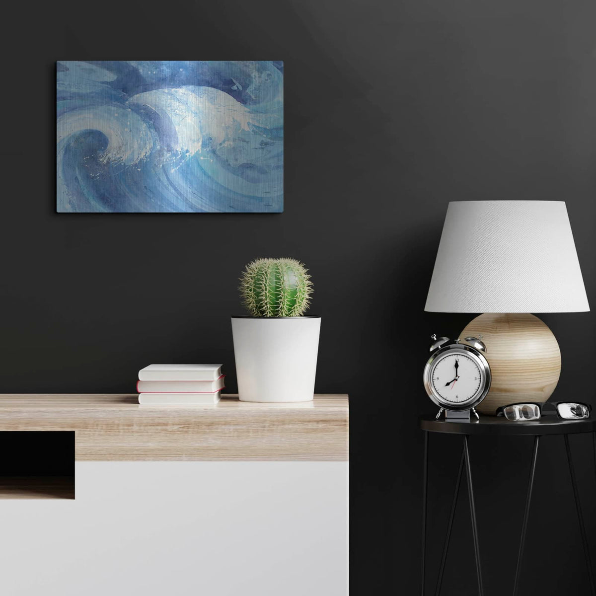 '25002 - The Big Wave Crop' by Albena Hristova – Metal Wall Art, 24x16 room view