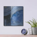 'Blue Mood' by Albena Hristova – Metal Wall Art, 12x12 room view