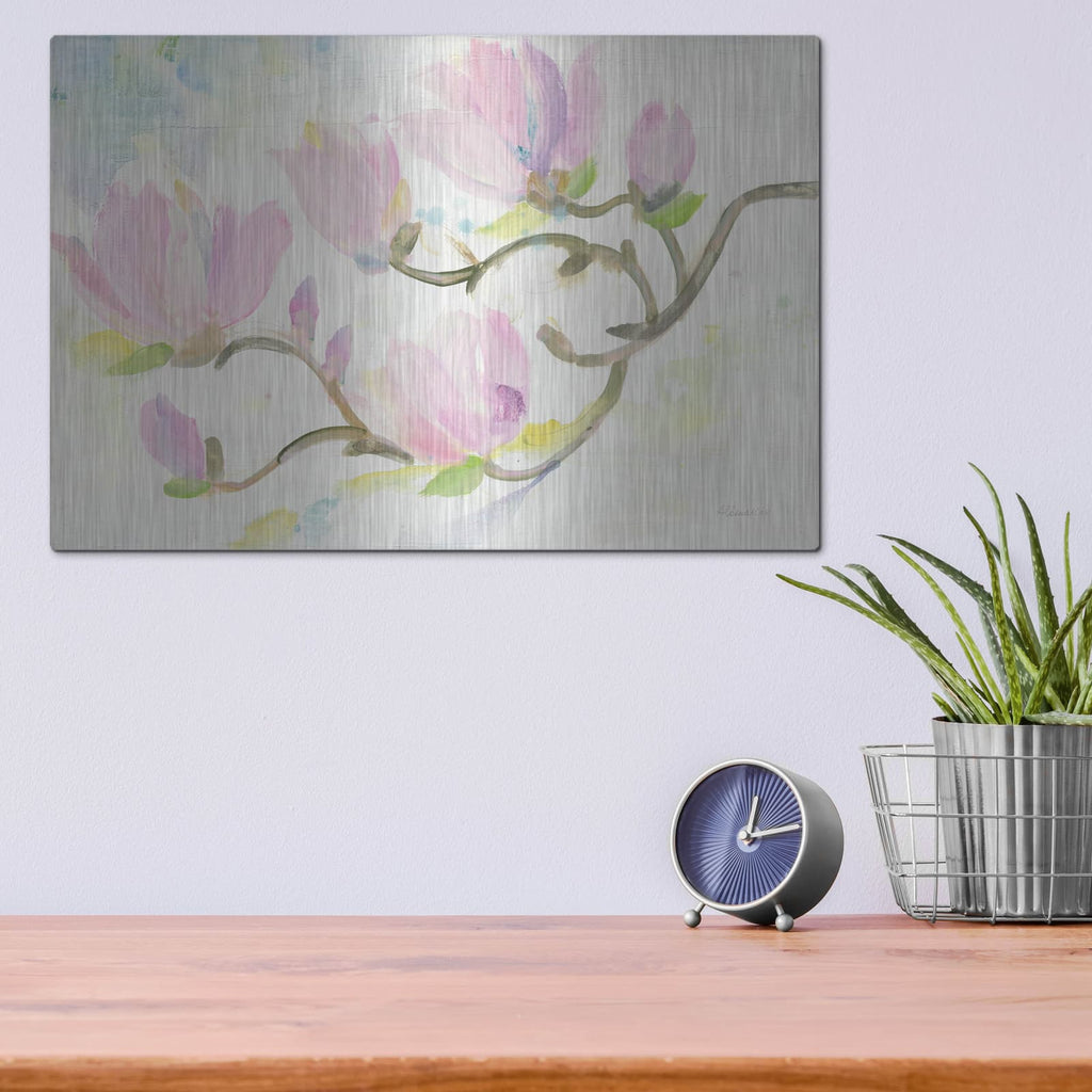 'Flowering Branches' by Albena Hristova – Metal Wall Art, 16x12 room view