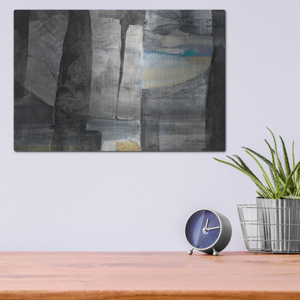 'Cracks In The Wall' by Albena Hristova – Metal Wall Art, 16x12 room view