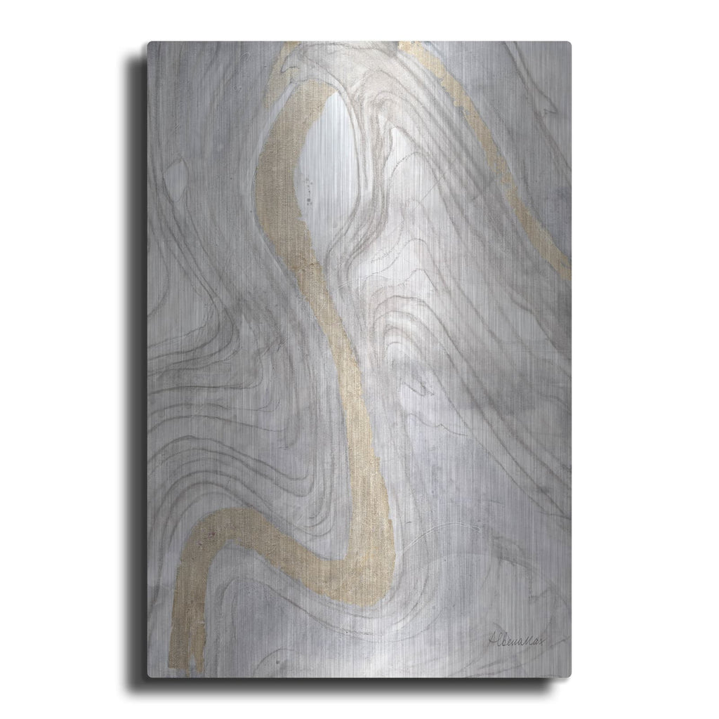 'Shimmering Water 3 Neutral' by Albena Hristova – Metal Wall Art