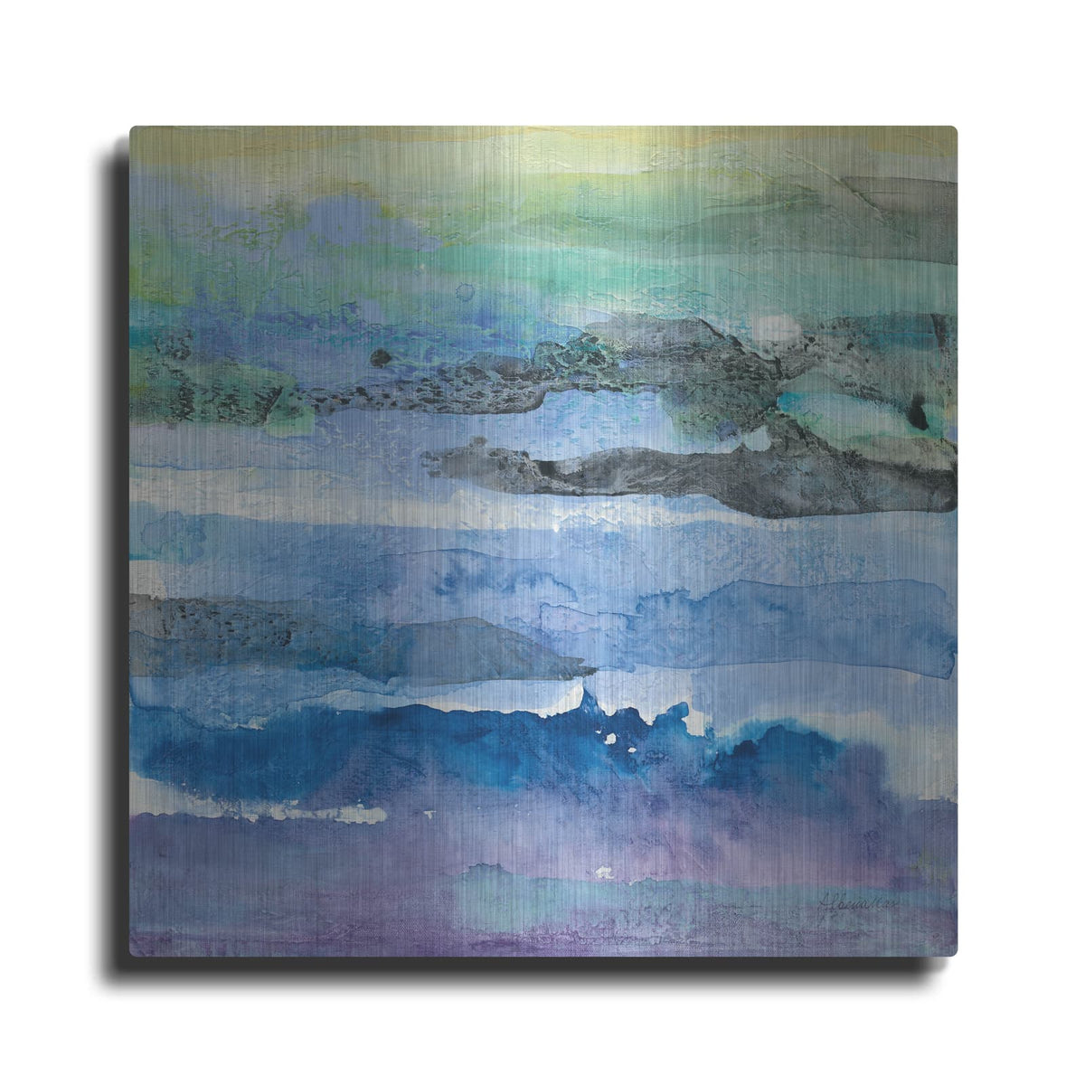 'Abstract Layers 1' by Albena Hristova – Metal Wall Art