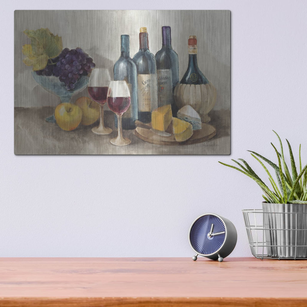 'Wine And Fruit I V2 Light' by Albena Hristova – Metal Wall Art, 16x12 room view