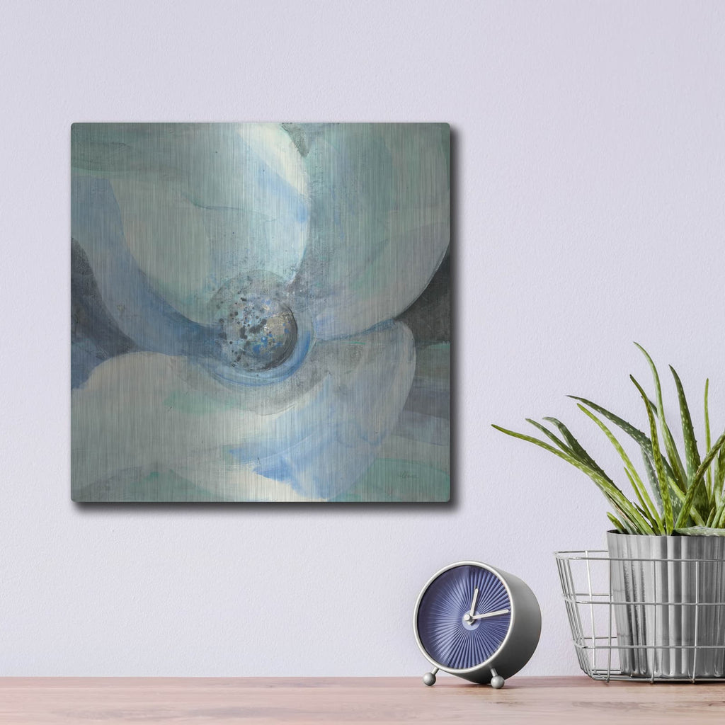 'Moonlight Magnolia 2' by Albena Hristova – Metal Wall Art, 12x12 room view