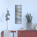 'Spring Stream Gold' by Albena Hristova – Metal Wall Art, 12x36 room view