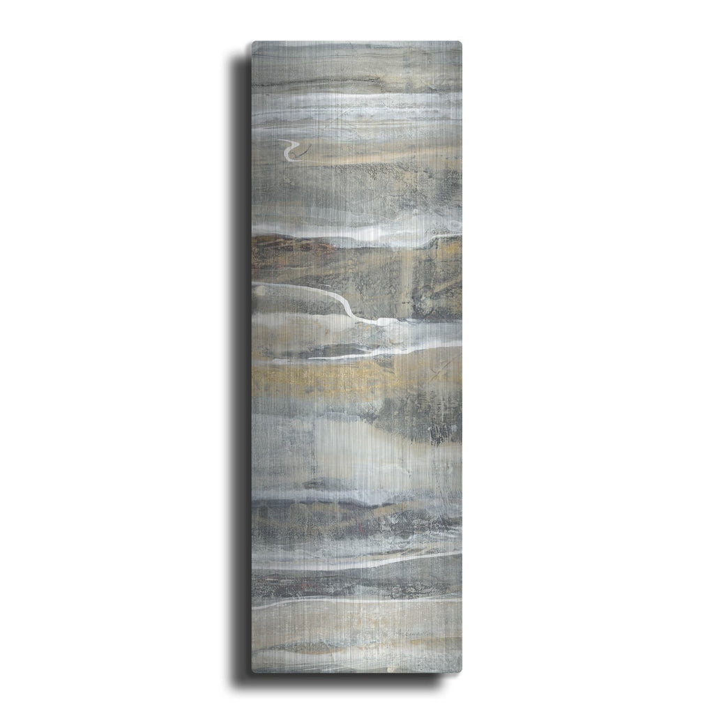 'Spring Stream Gold' by Albena Hristova – Metal Wall Art