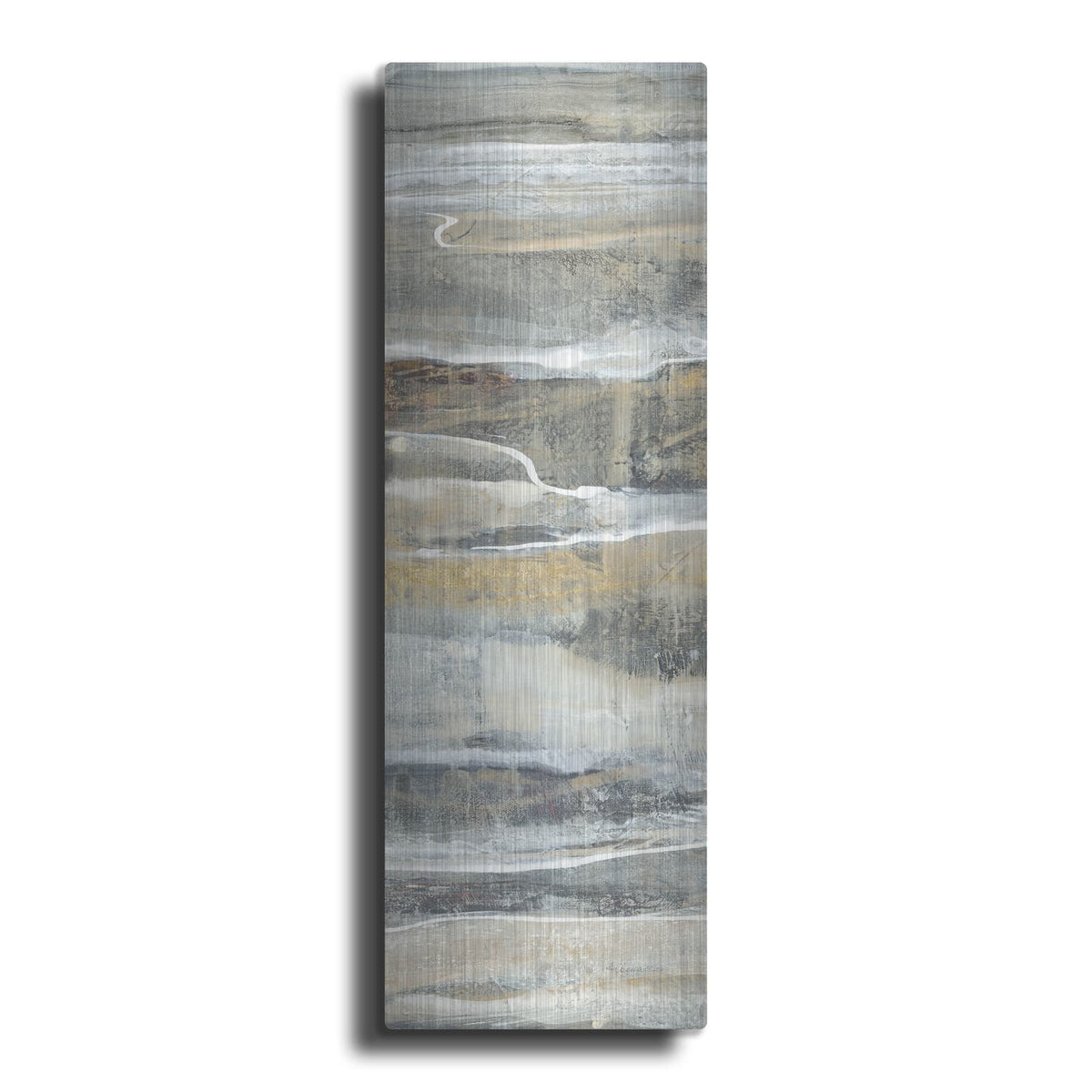 'Spring Stream Gold' by Albena Hristova – Metal Wall Art