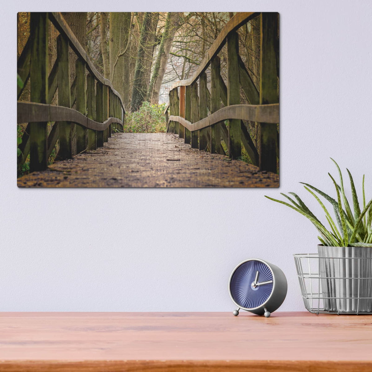 'Away' – Metal Wall Art, 16x12 room view