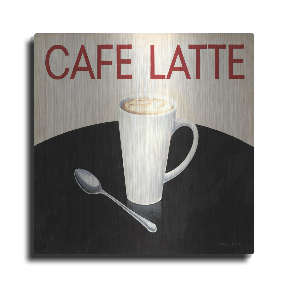'Cafe Moderne 1' by Marco Fabiano – Metal Wall Art