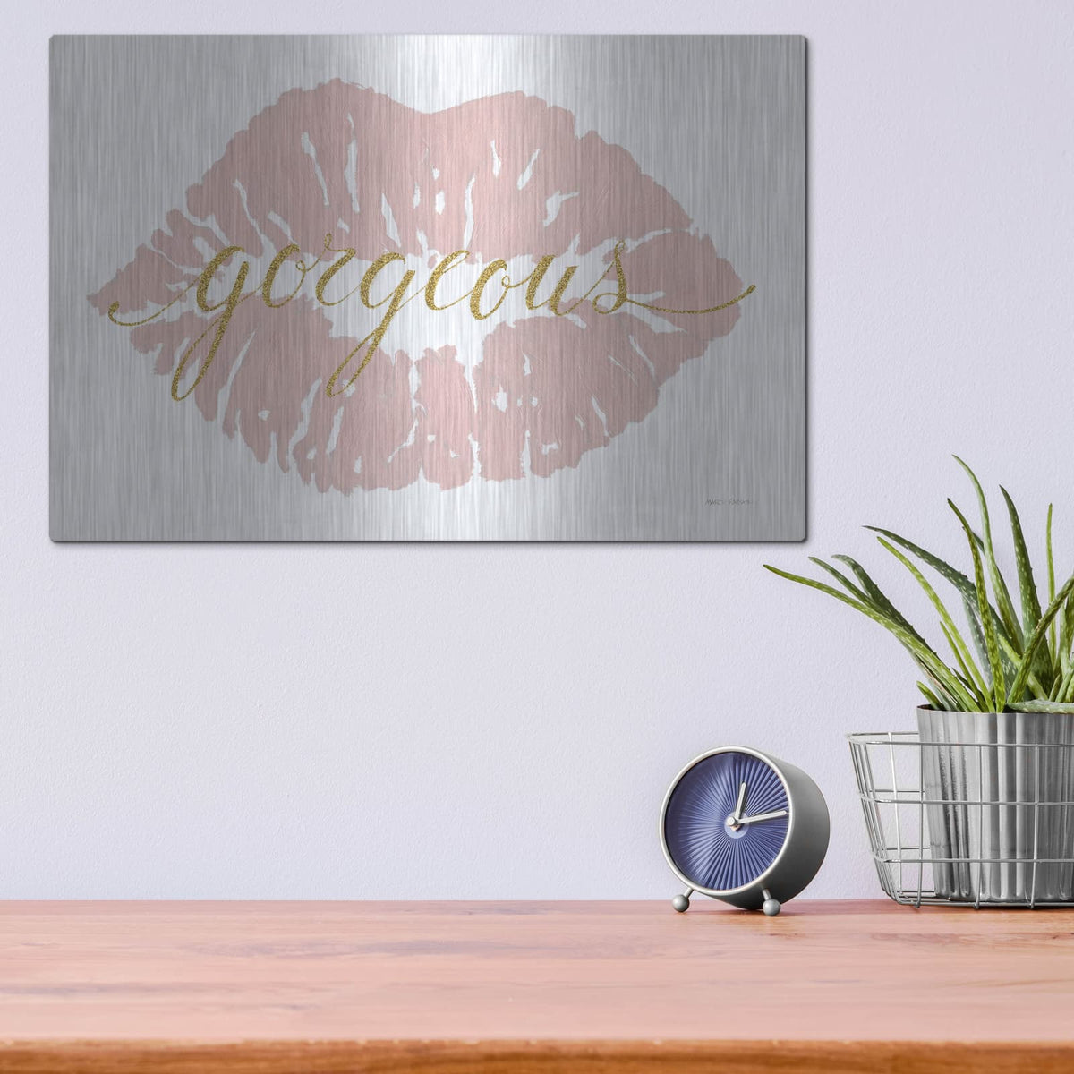 'Wake Up And Make Up V' by Marco Fabiano – Metal Wall Art, 16x12 room view