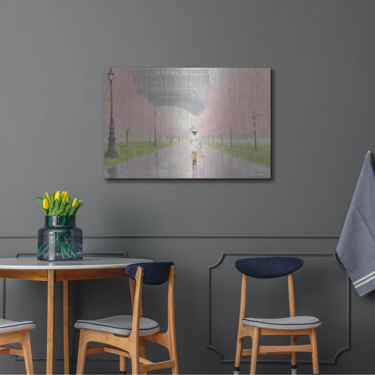 'Printemps A Paris 1' by Marco Fabiano – Metal Wall Art, 36x24 room view