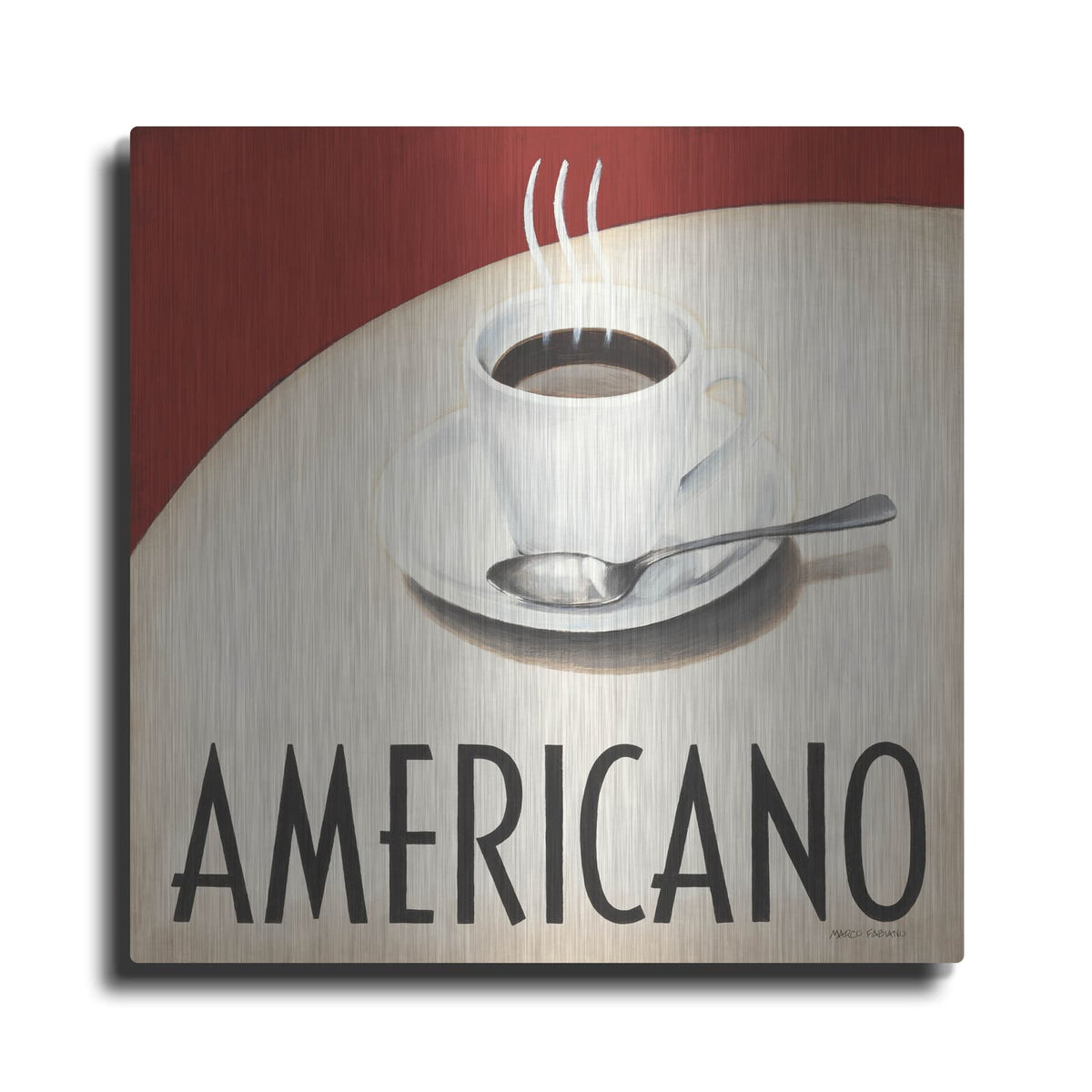 'Cafe Moderne 3' by Marco Fabiano – Metal Wall Art