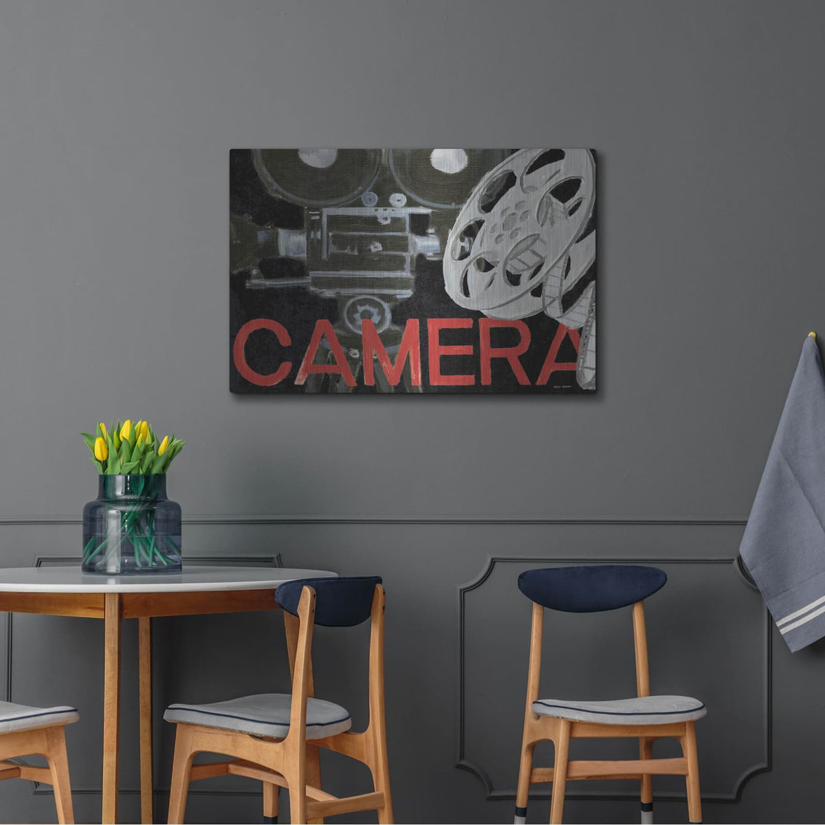 'Lights Camera Action 2' by Marco Fabiano – Metal Wall Art, 36x24 room view