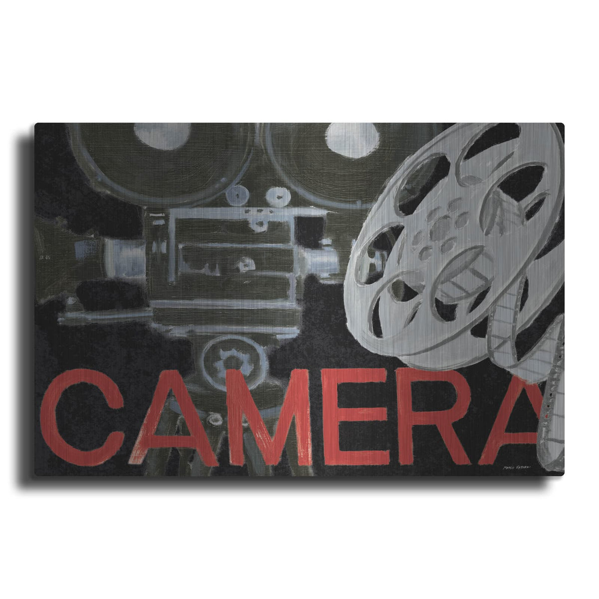 'Lights Camera Action 2' by Marco Fabiano – Metal Wall Art