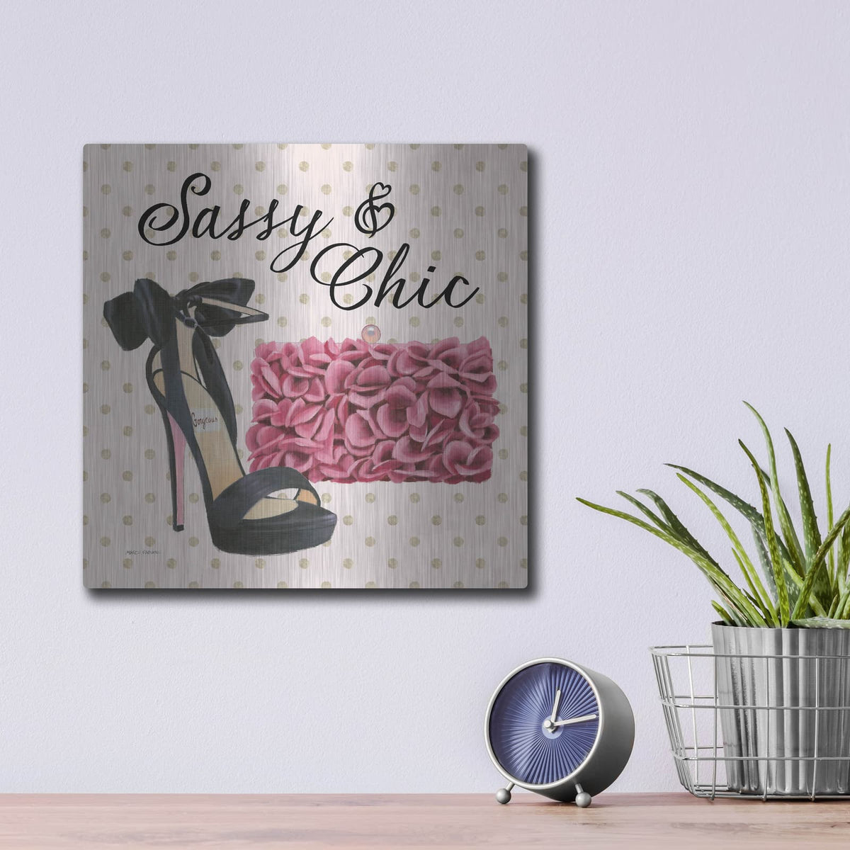 'Simply Splendid 1' by Marco Fabiano – Metal Wall Art, 12x12 room view