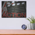 'Lights Camera Action 3' by Marco Fabiano – Metal Wall Art, 16x12 room view