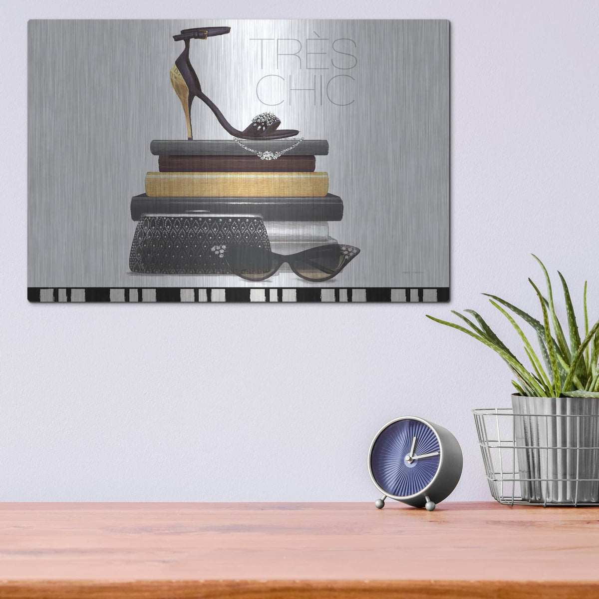'Paris Style 3 White' by Marco Fabiano – Metal Wall Art, 16x12 room view