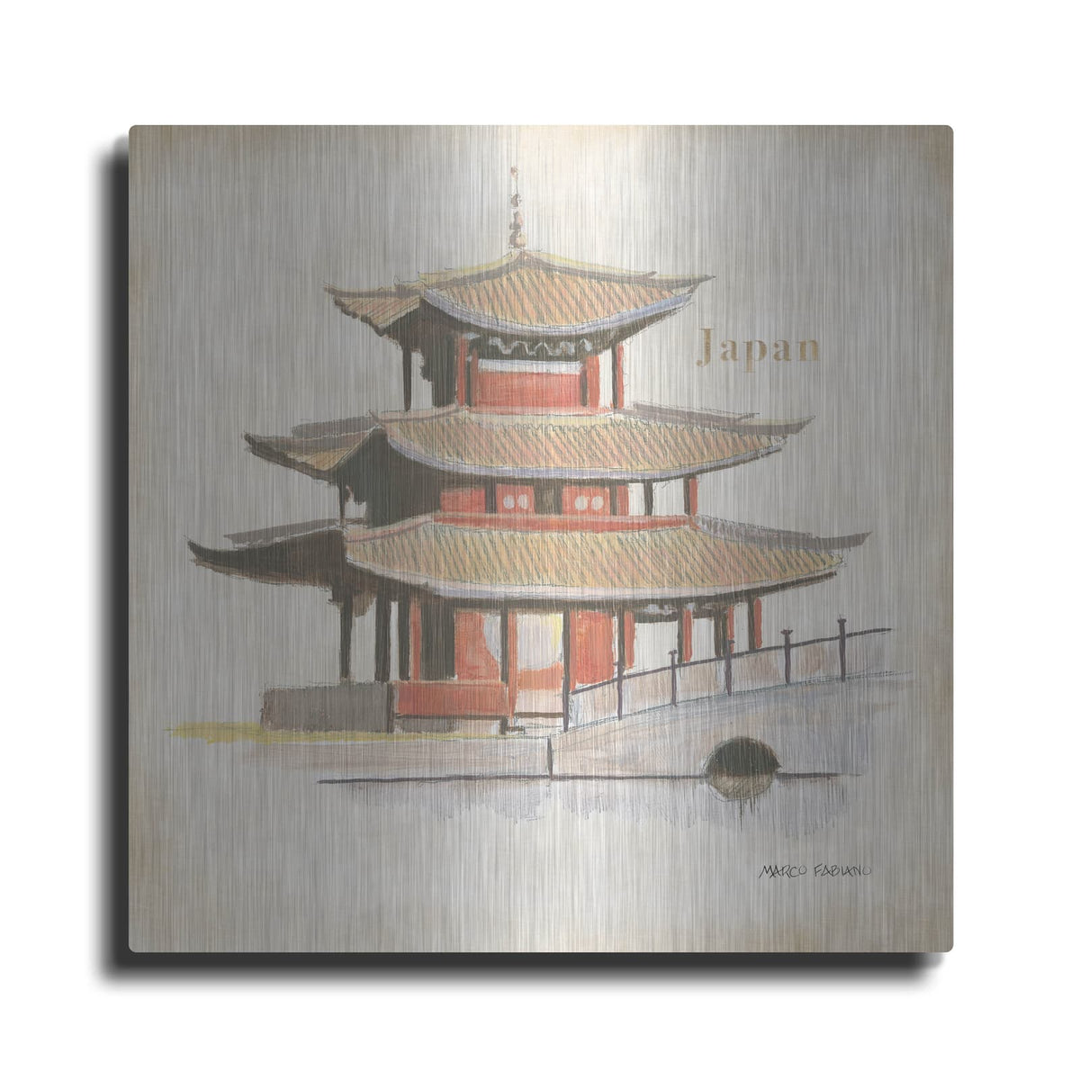 'World Trekker V3' by Marco Fabiano – Metal Wall Art