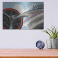 'Travel by Air 1 V2 No Words' by Marco Fabiano – Metal Wall Art, 16x12 room view