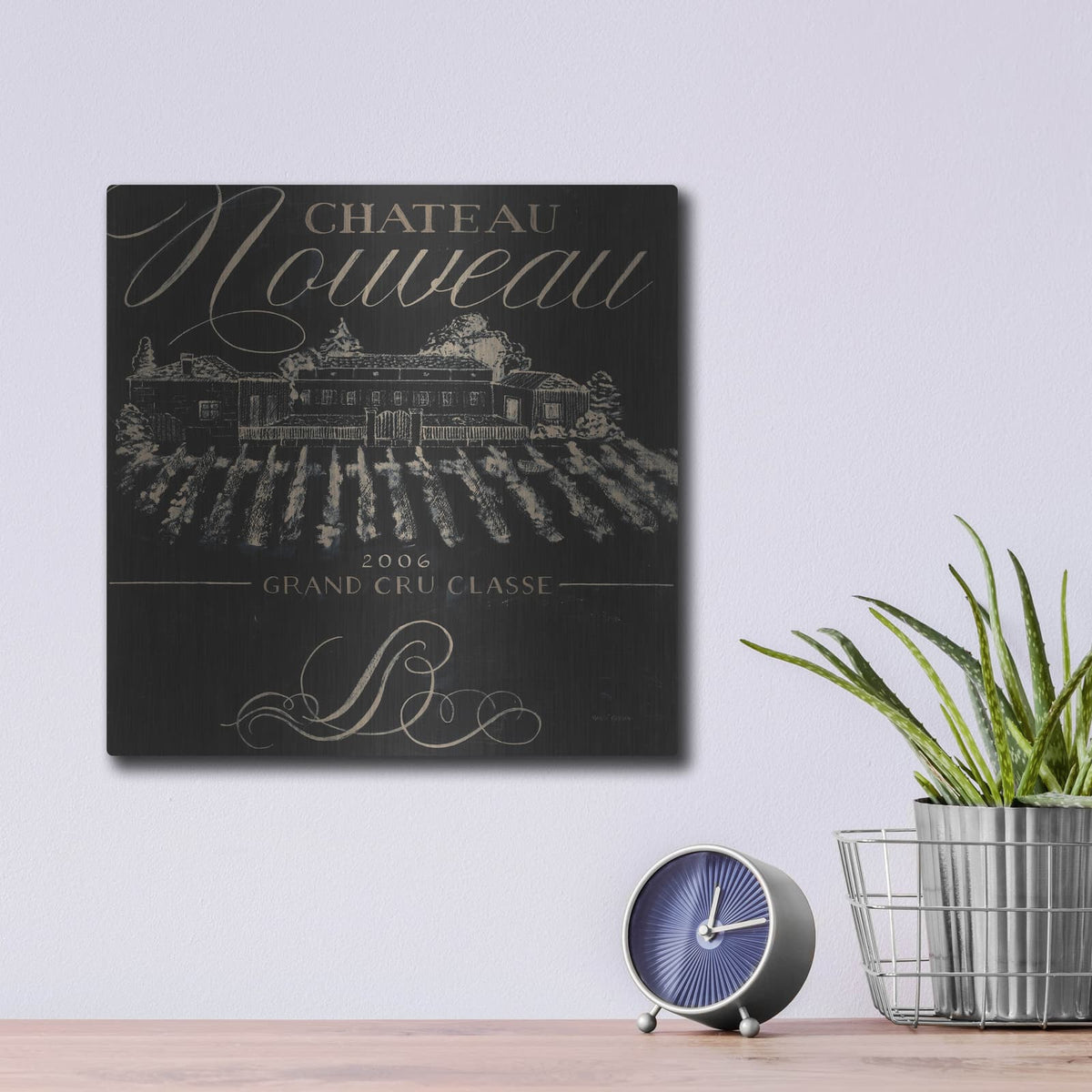 'Chateau Nouveau Elements 1' by Marco Fabiano – Metal Wall Art, 12x12 room view