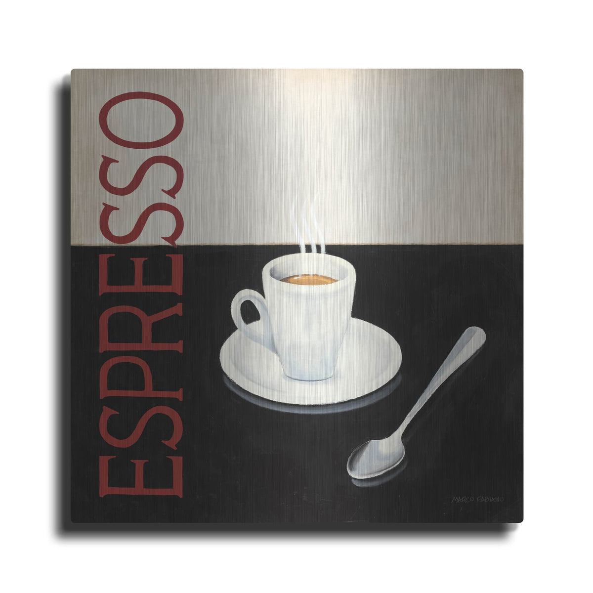 'Cafe Moderne 4' by Marco Fabiano – Metal Wall Art