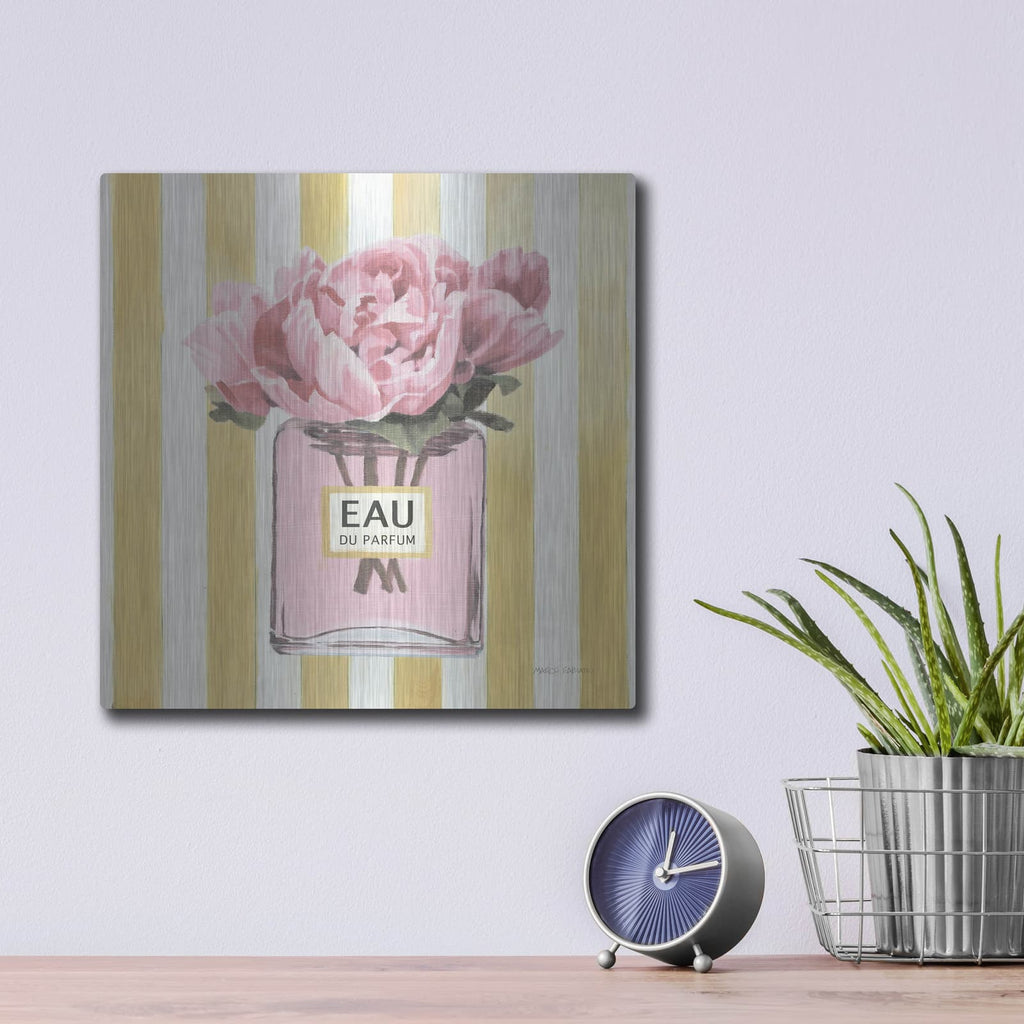 'Simply Splendid Perfume' by Marco Fabiano – Metal Wall Art, 12x12 room view