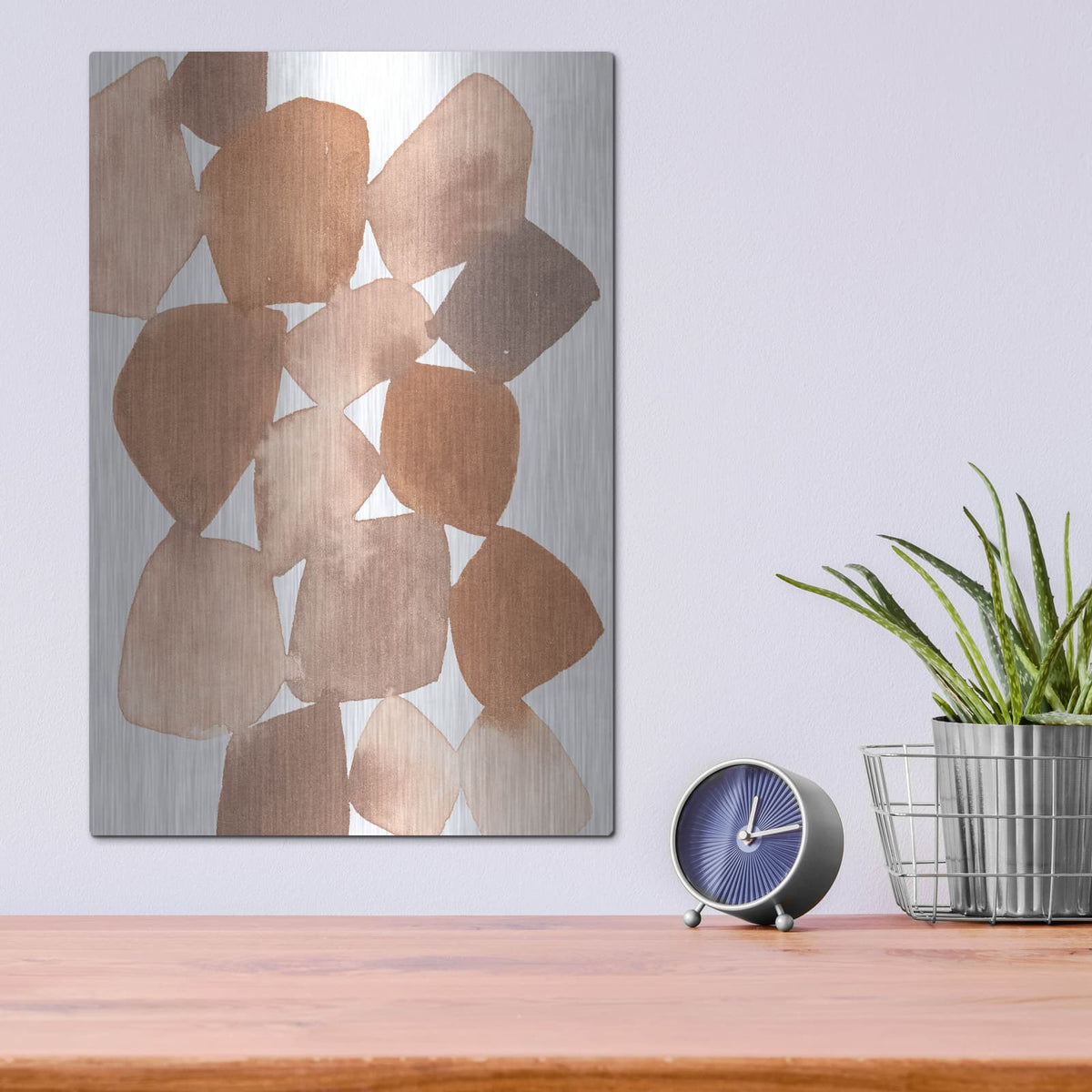 'Boho Beautiful 2 Brown' by Moira Hershey – Metal Wall Art, 12x16 room view