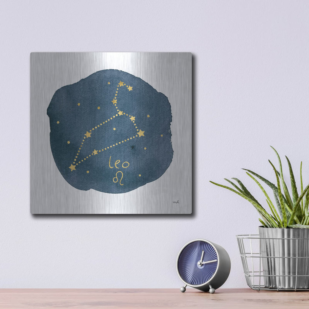 'Horoscope Leo' by Moira Hershey – Metal Wall Art, 12x12 room view