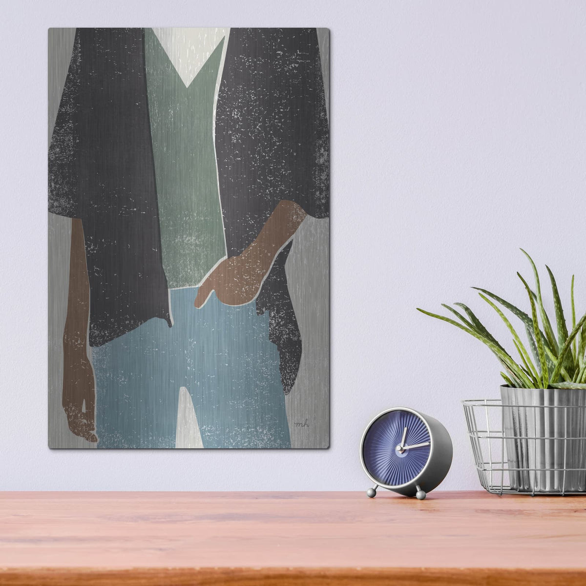'Casual 1' by Moira Hershey – Metal Wall Art, 12x16 room view